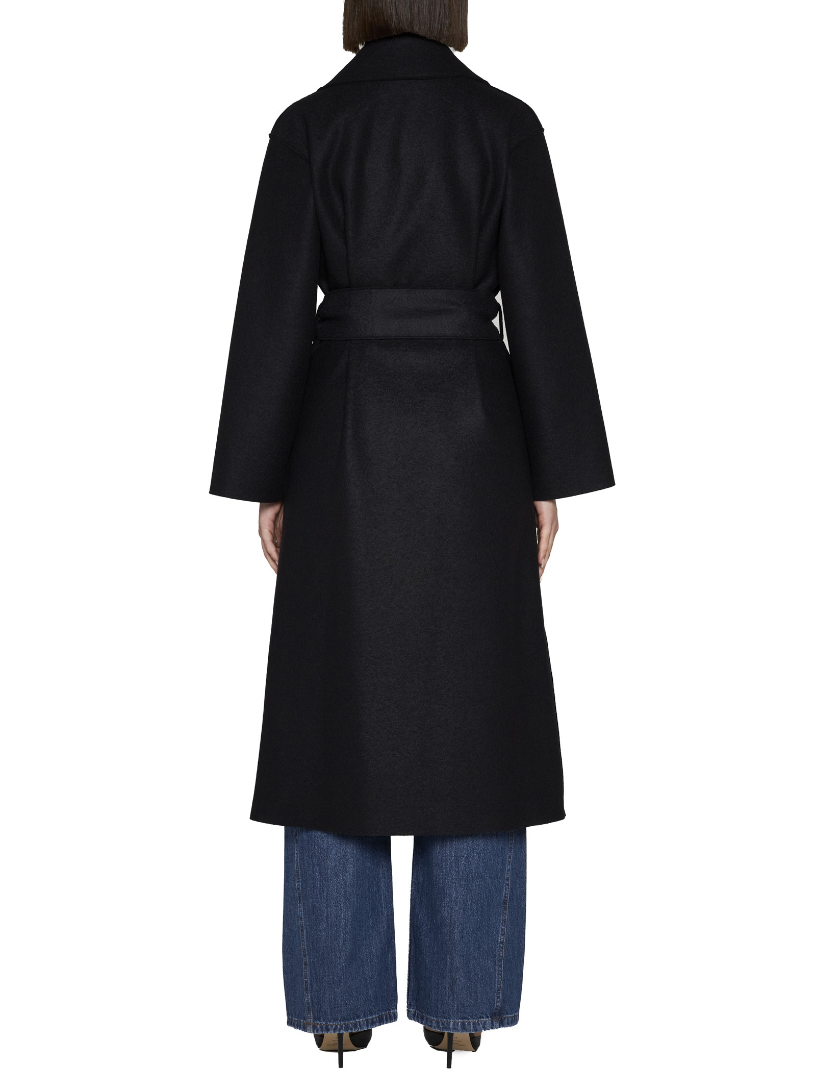 Harris Wharf London Coats In Black