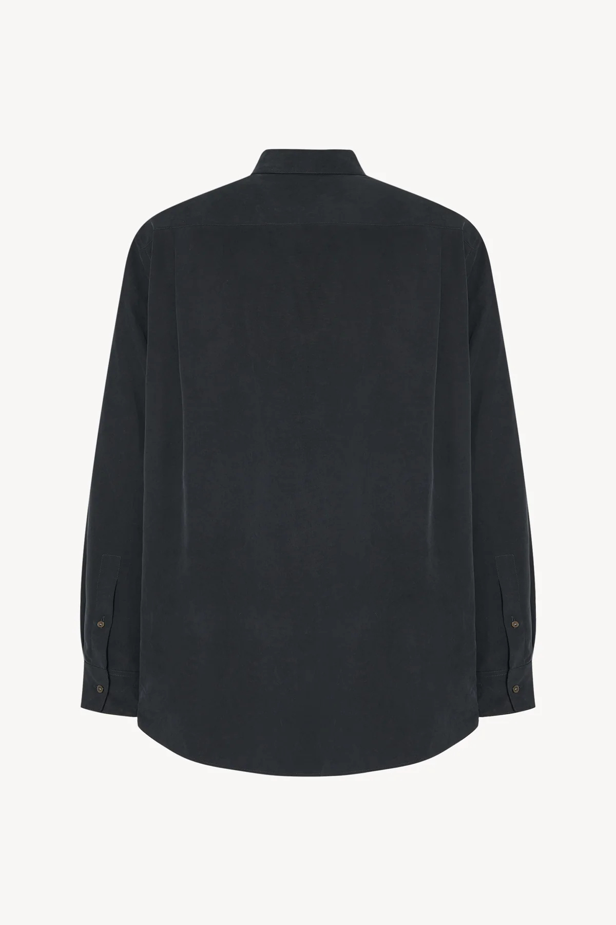 The Row Briar Shirt In Silk In Black