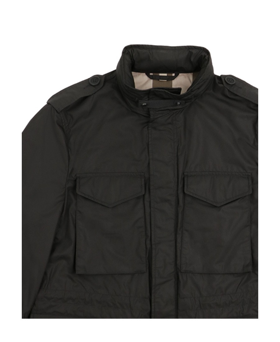 Burberry Long-sleeved Casual Jacket In Black