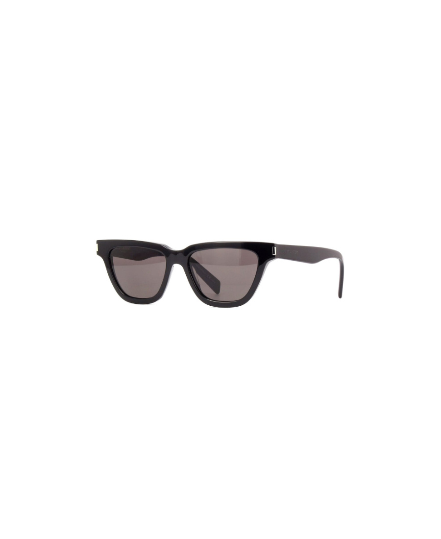 Saint Laurent Logo Sunglasses In Gray