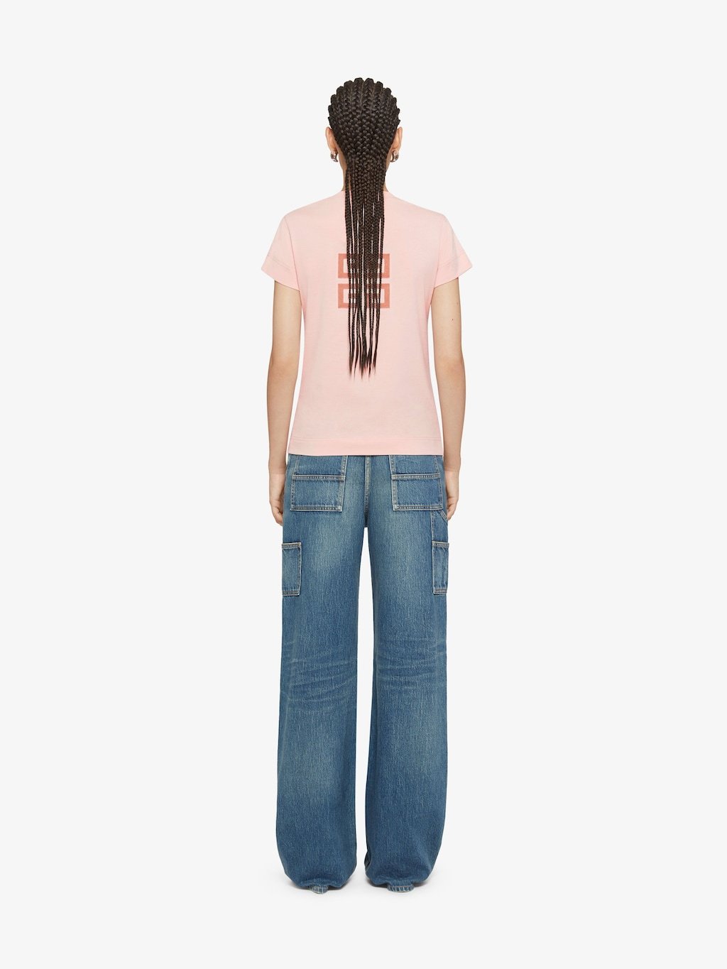 Givenchy Flocked-logo T-shirt In Pink