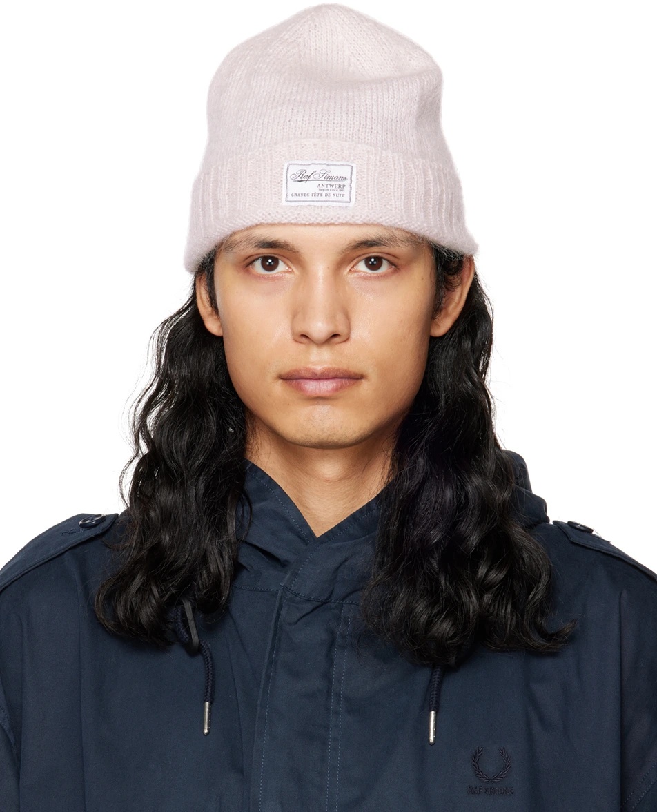 Raf Simons Decorative Wool Hat In Brown