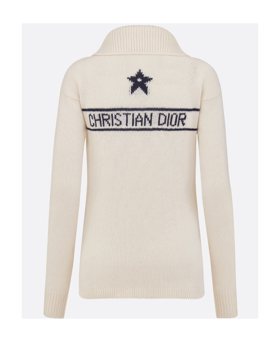 Shop Dior Sweater In White