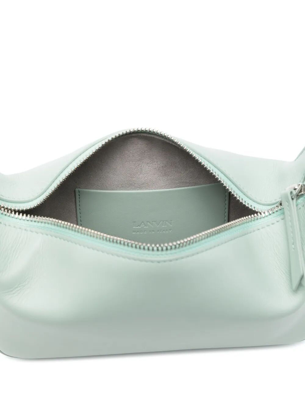 Shop Lanvin Zippered Handbag In Green