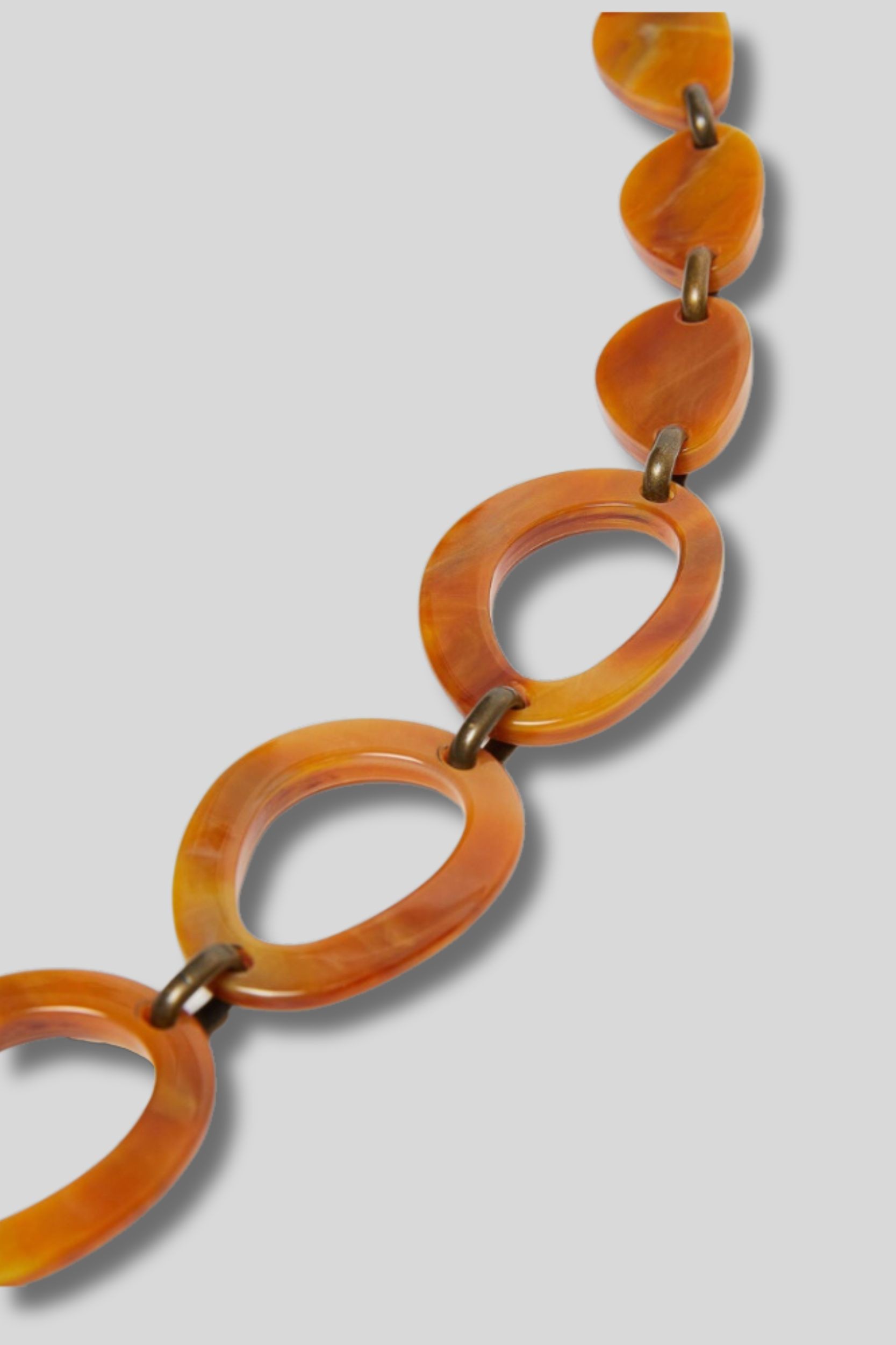Max Mara Logo Necklace In Yellow
