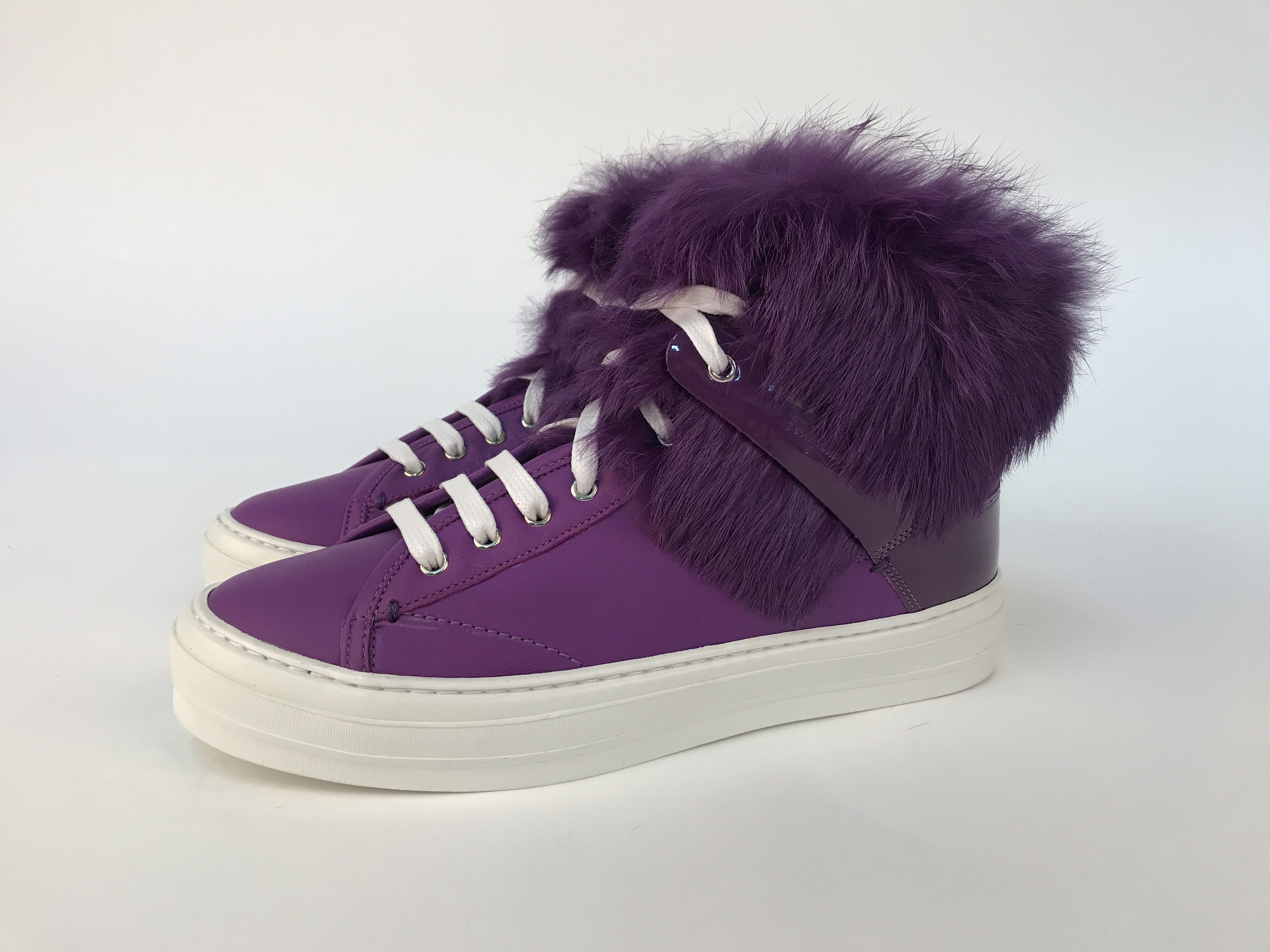 Ferragamo Logo High-top Leisure Sports Shoes In Multicolor