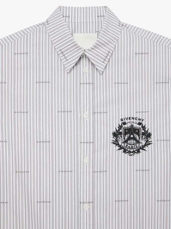 Givenchy Overlapping Effect Long-sleeved Shirt In Gray