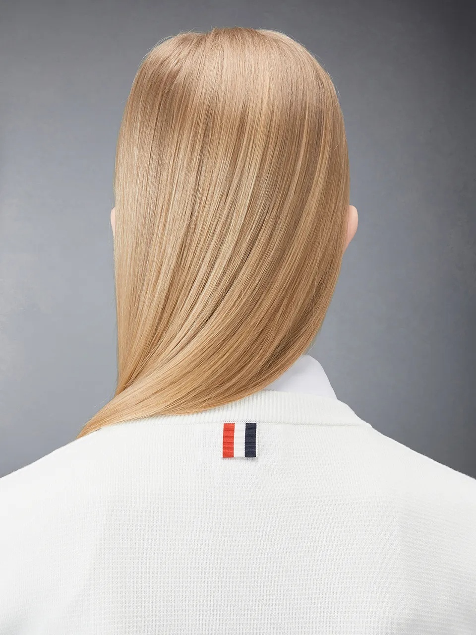 Thom Browne Round-collar And Long-sleeved Sweater In White