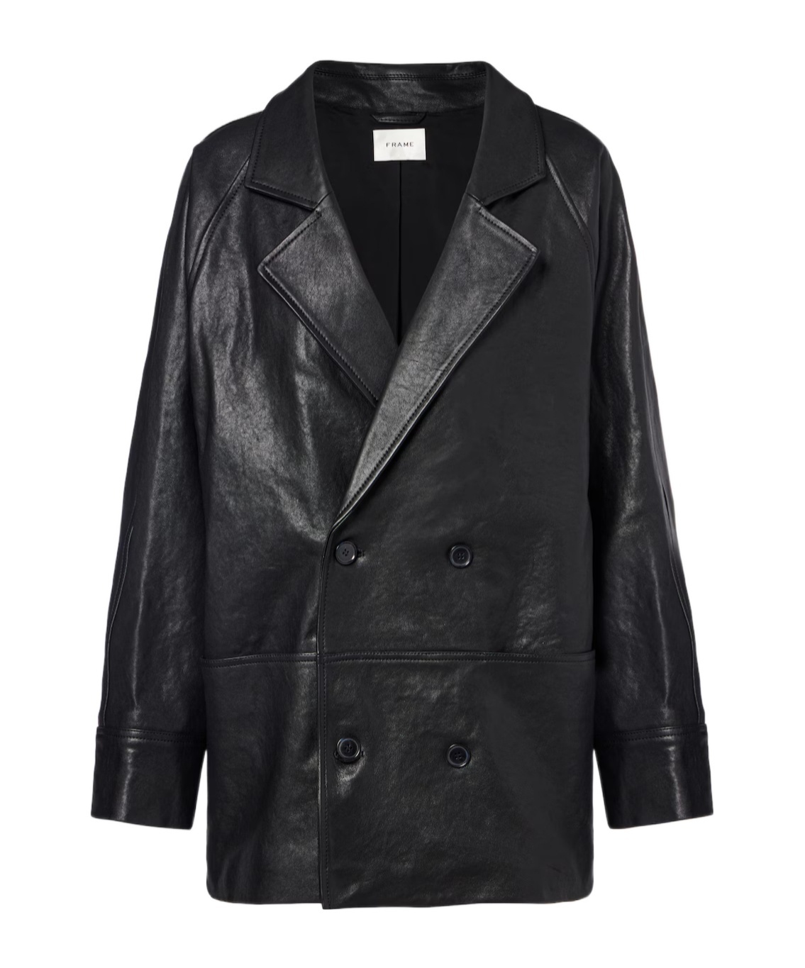 FRAME LONG SLEEVE LEATHER JACKET