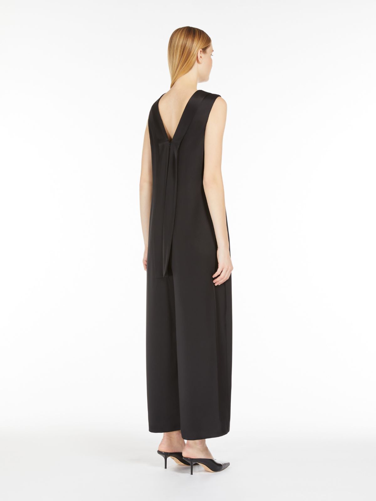 Max Mara Sleeveless Jumpsuit In Black