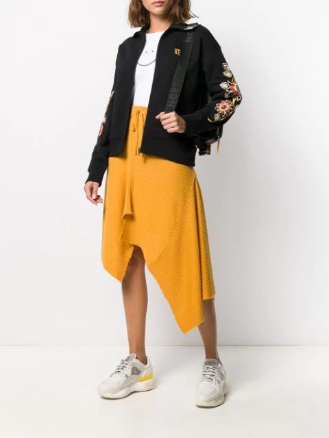 Kenzo Logo Zipper Casual Jacket In Black