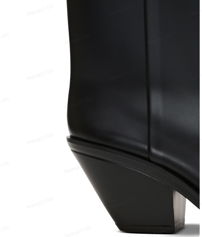 Balmain Tess 55mm Logo-plaque Boots In Black