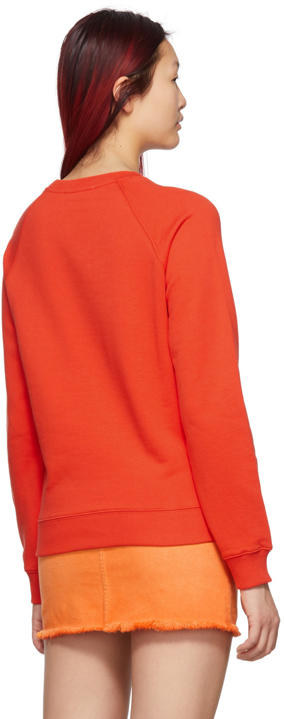 Msgm Round-neck Sweater In Red
