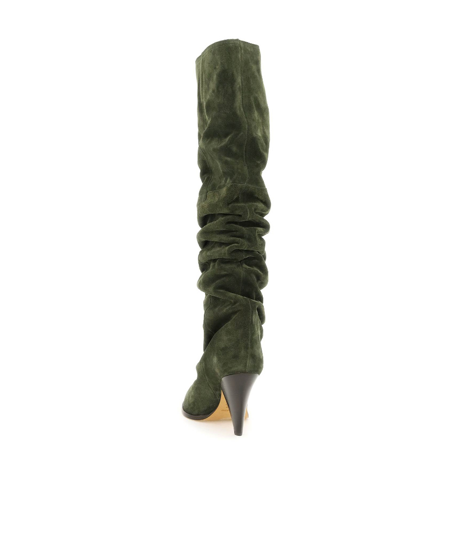 Isabel Marant Étoile Lage Thigh-high Boots In Black