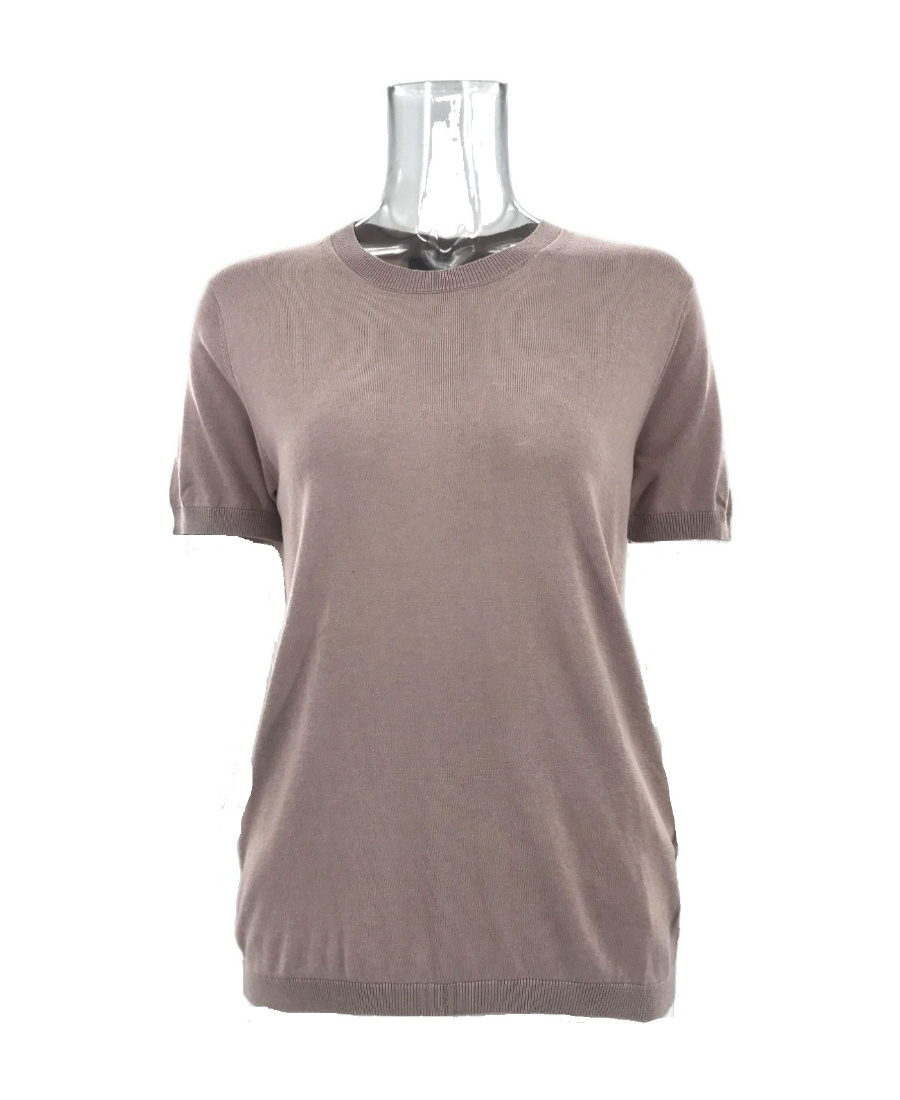 Weekend Max Mara Short-sleeved Sweater In Gray