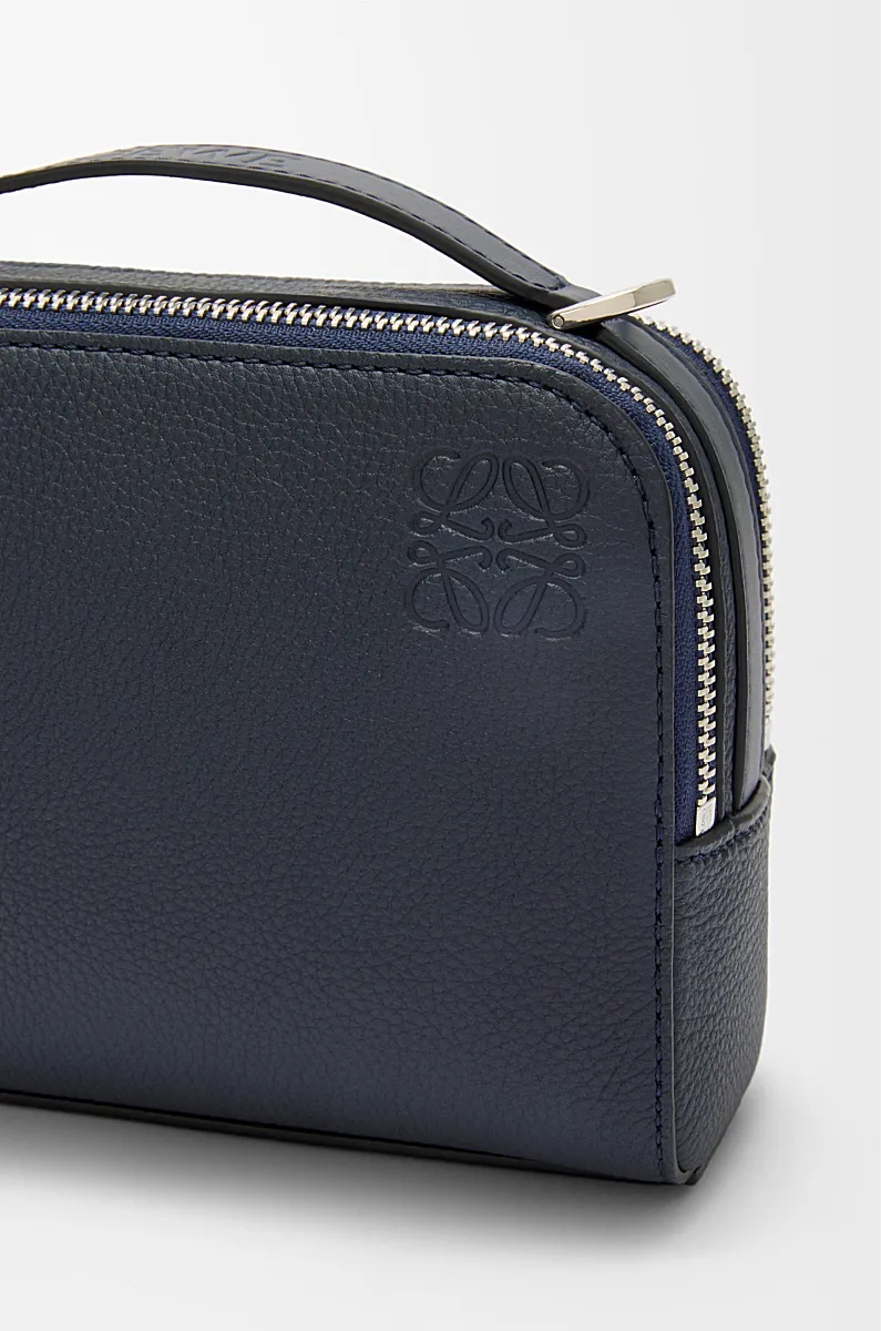 Loewe Mini Crossbody Camera Bag In Soft Grained Calfskin In Black