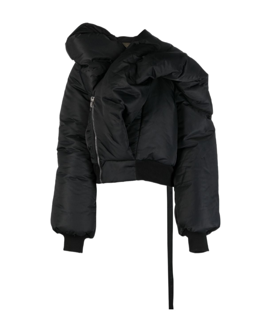 Rick Owens Doll Padded Bomber Jacket In Black