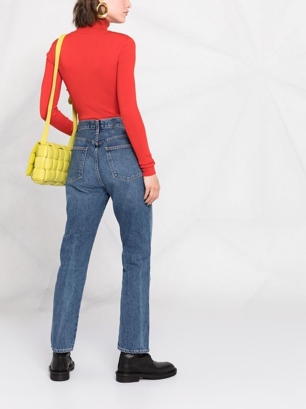 Agolde Straight Jeans Pants In Blue