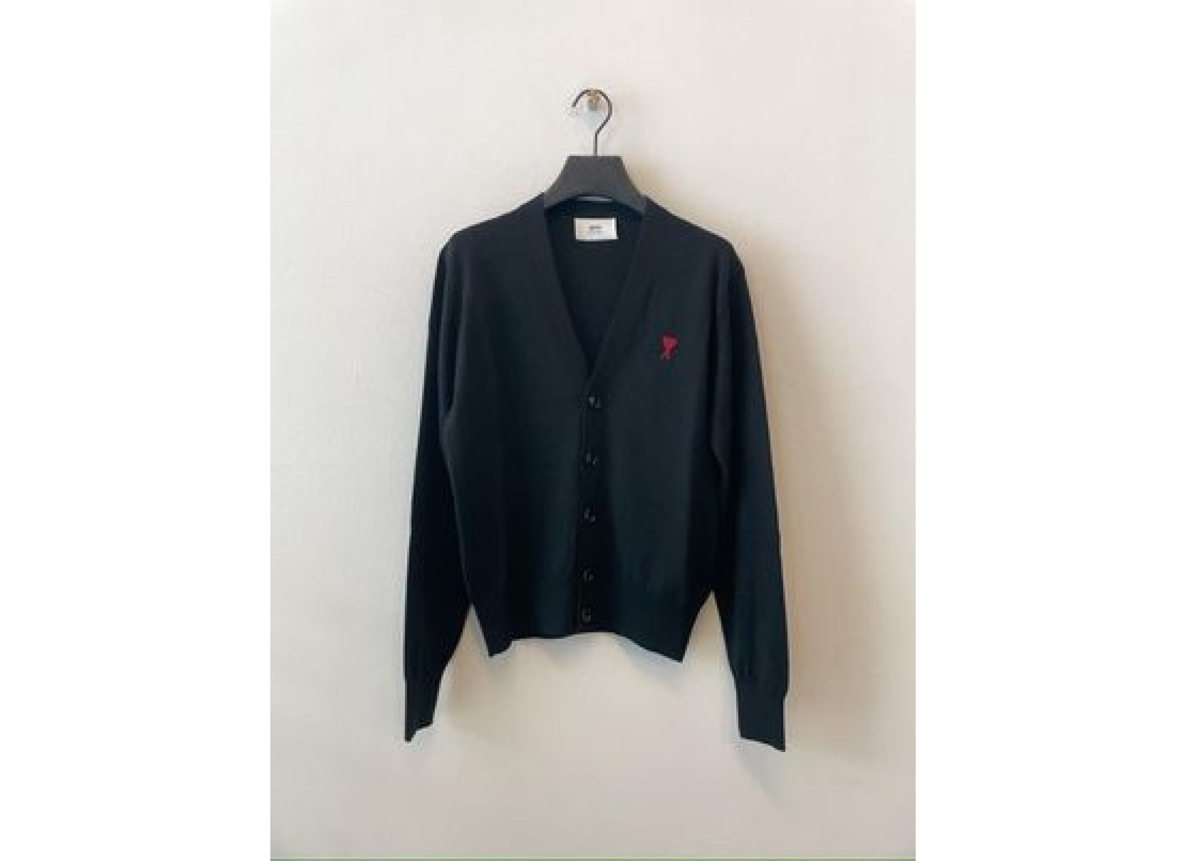 Ami Alexandre Mattiussi Ami Paris Ami Paris De Coeur Cardigan In Black