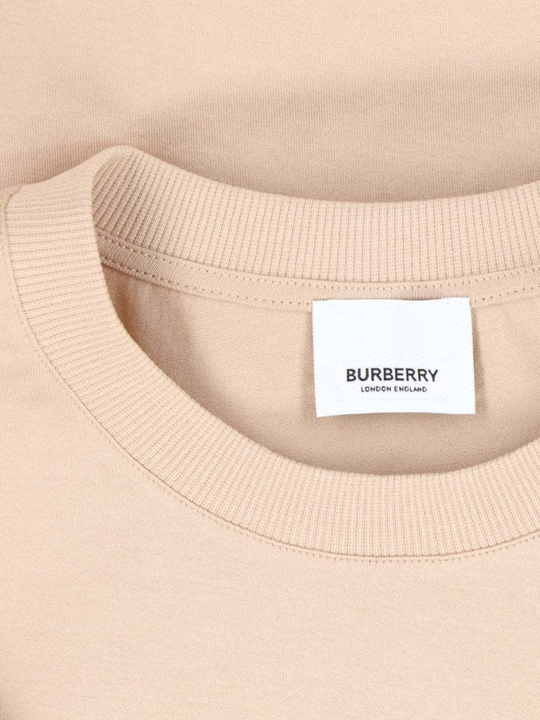 Burberry Man T-shirt Beige Size L Cotton In Nude