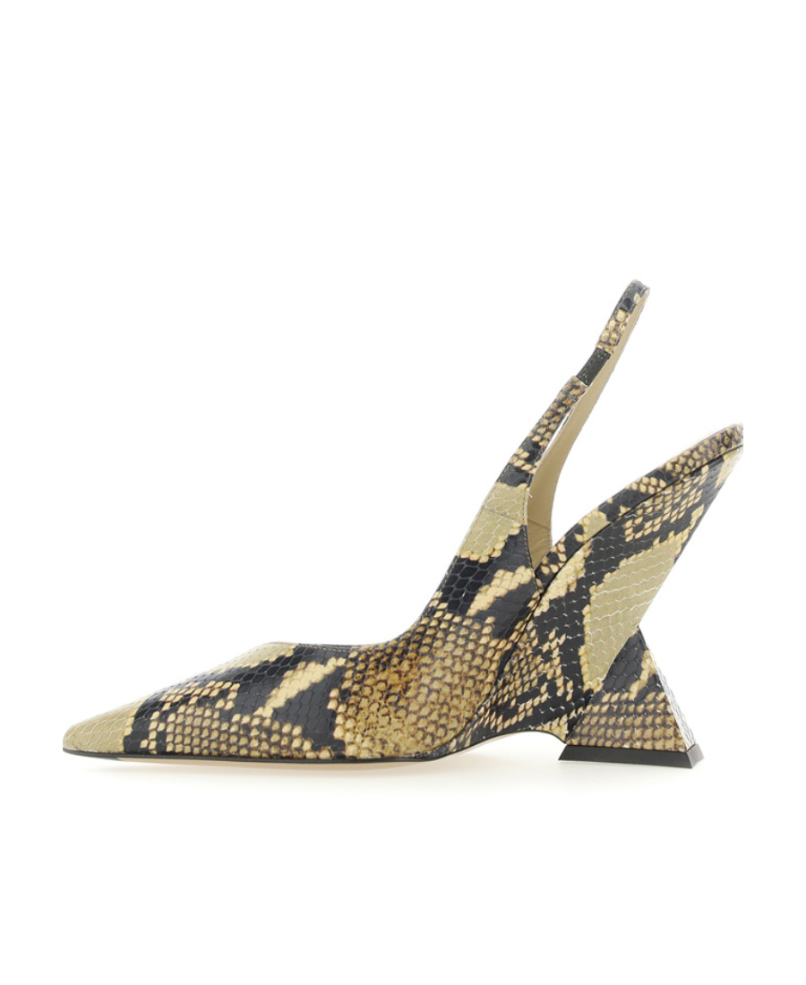 Attico The Cheope Slingback Pumps In Multicolor