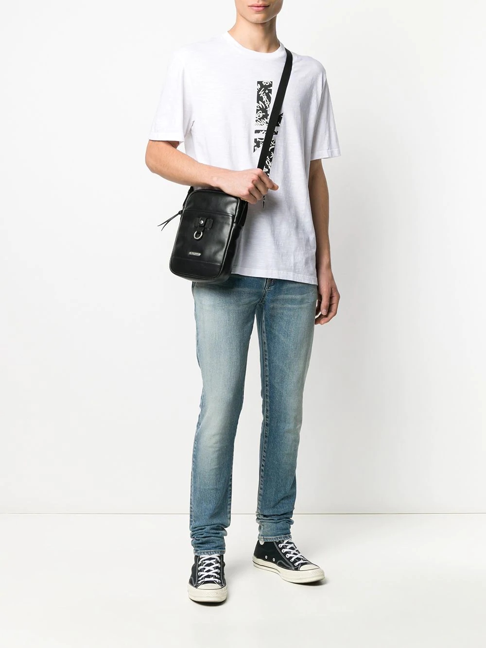 Neil Barrett Lightning Printed T-shirt In White