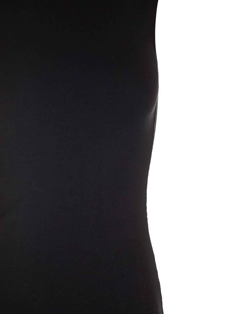 Rick Owens Athena Long Black Ribbed One Shoulder Dress In Wool In Black