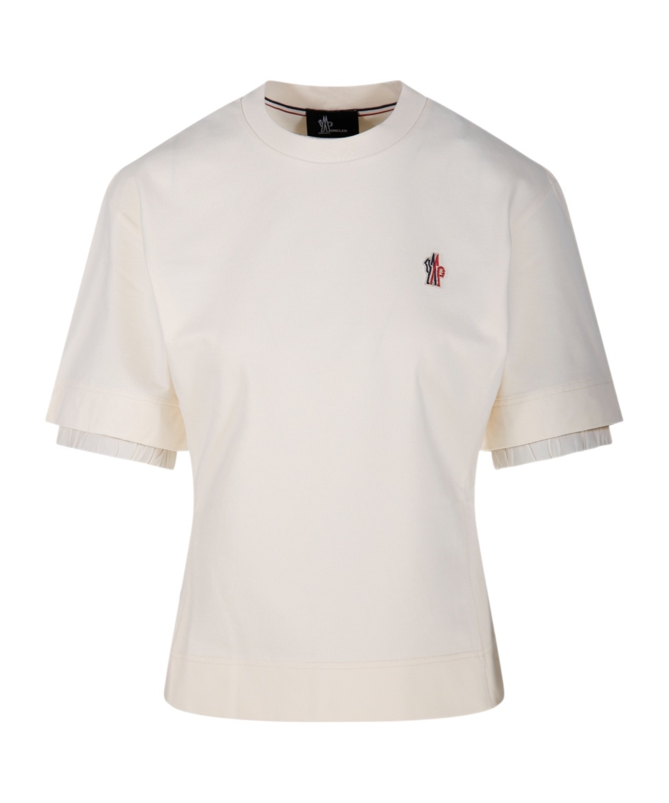 Moncler Grenoble Women Cotton T-shirt In White