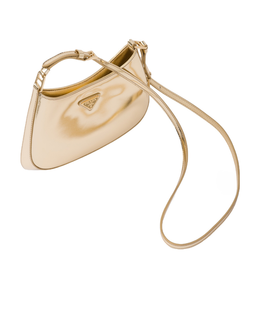 PRADA PRADA CLEO LOGO PLAQUE SHOULDER BAG