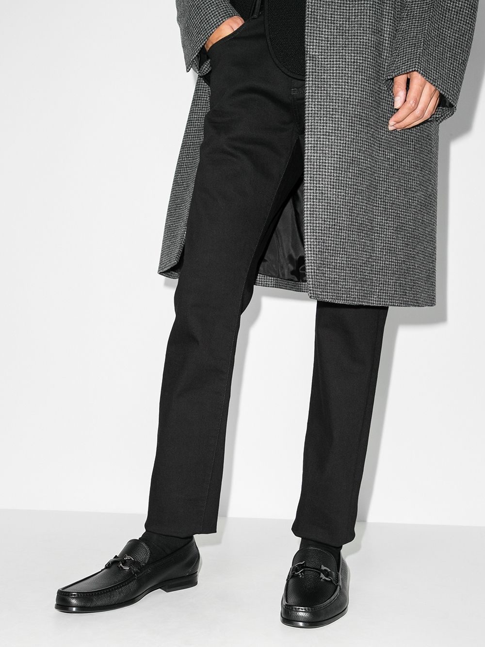 Ferragamo Gancini Horsebit Loafer In Black