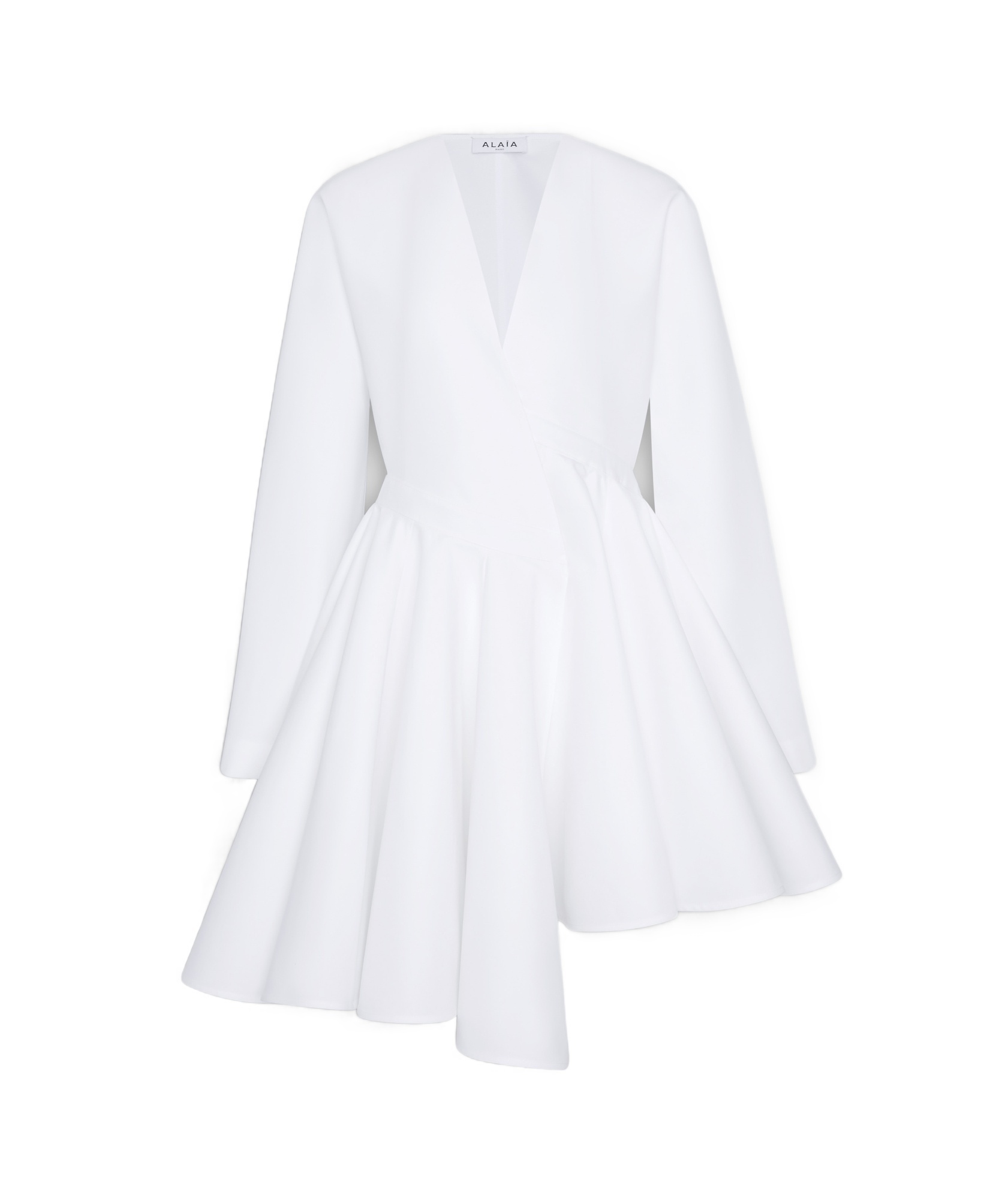 ALAÏA POPLIN MINI DRESS