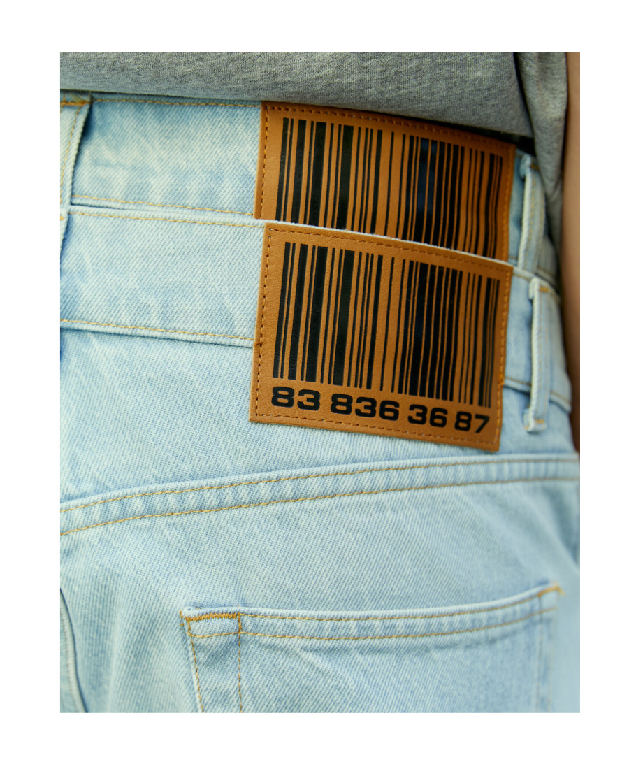 Shop Vtmnts Double Waist Jeans In Green