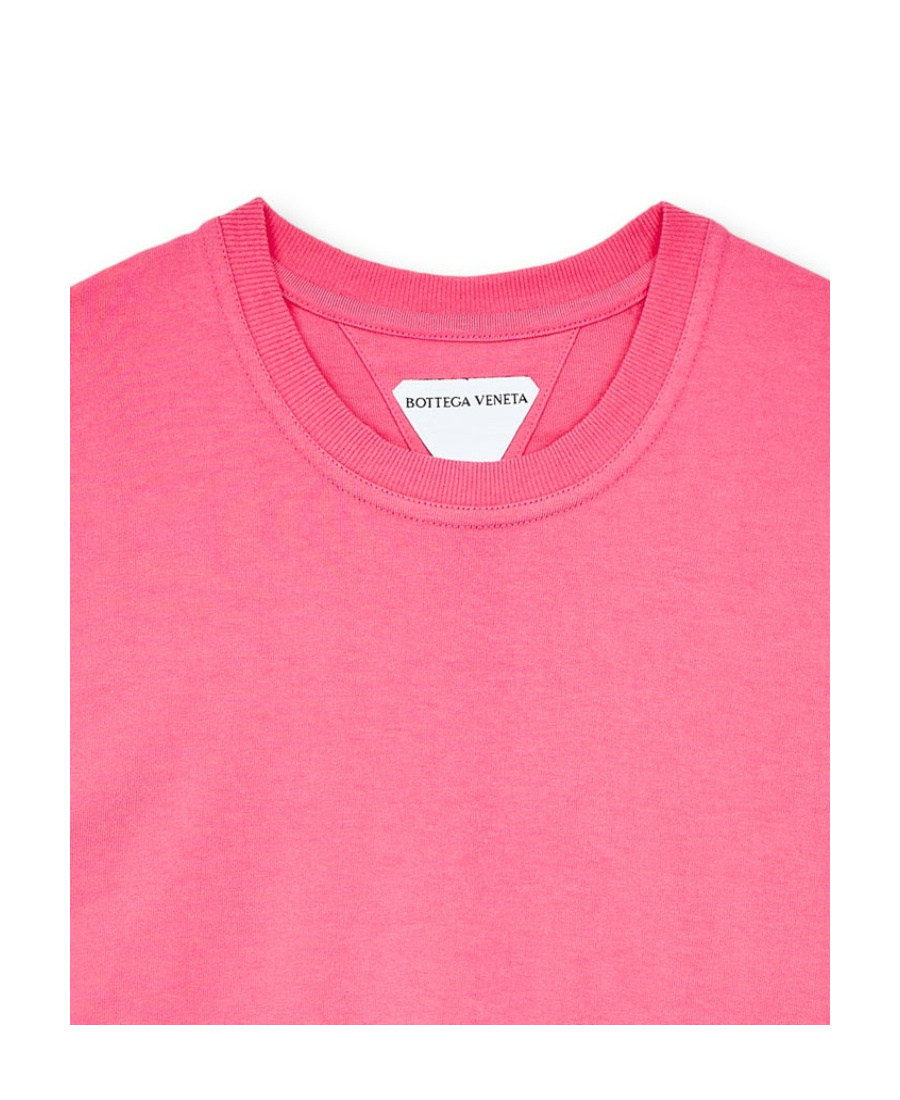 Bottega Veneta Short-sleeve Cotton T-shirt In Pink