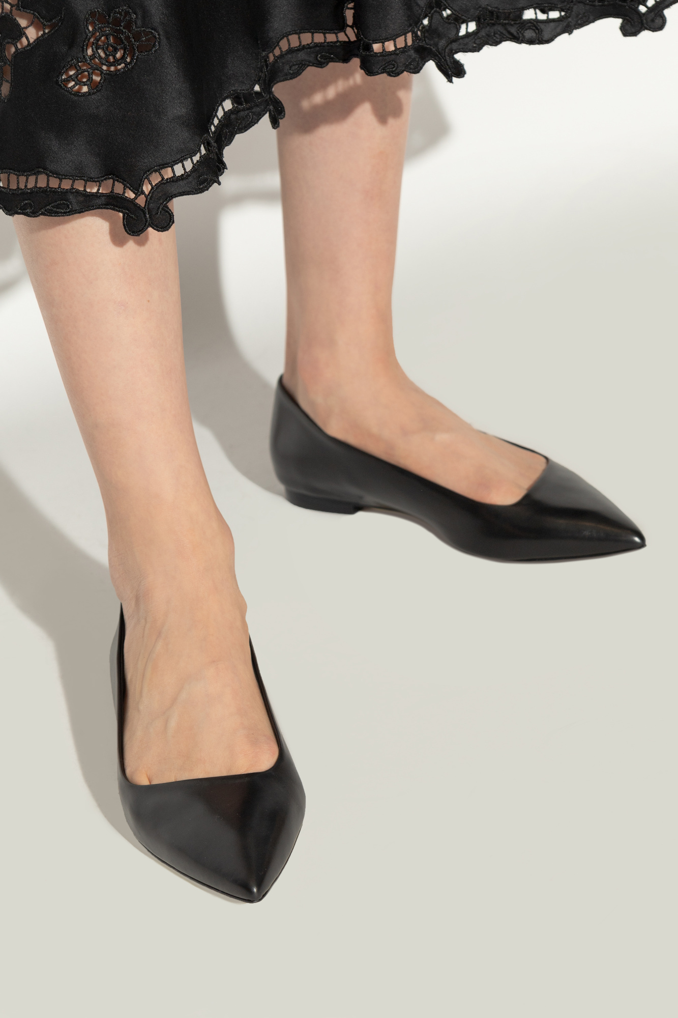 Isabel Marant Black Olisa Ballerina Flats In Black