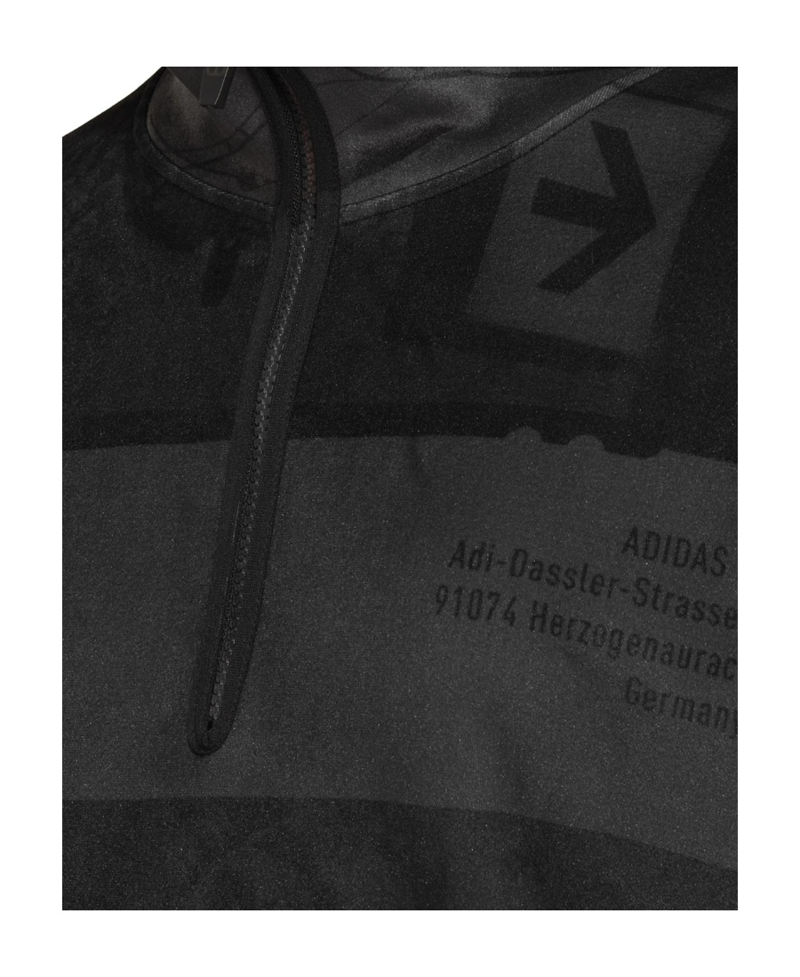 Y-3 Logo-print Brushed Jumper In Black