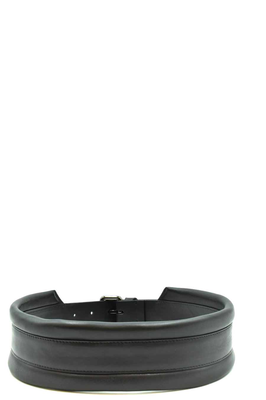 Isabel Benenato Buckle Belt In Black