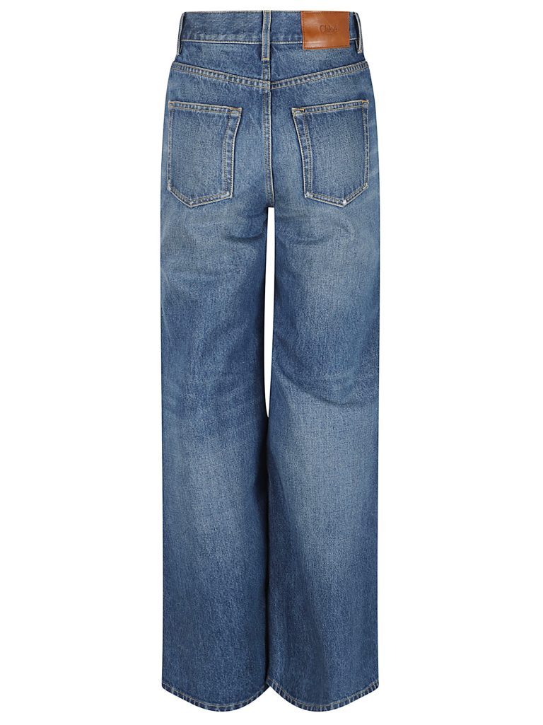 Chloé Jeans With Belt Loops In Blue