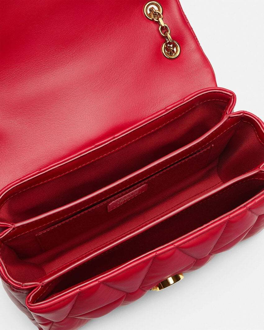 Shop Versace Medusa Shoulder Bag In Red