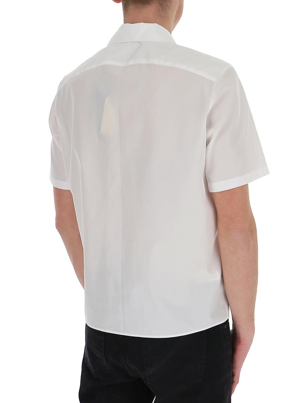 Neil Barrett Logo Printed Shirt In White