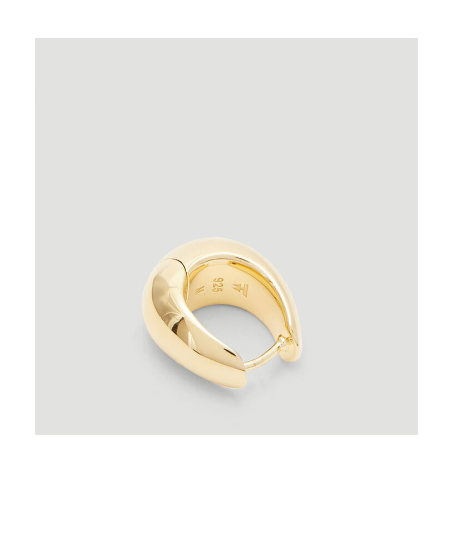 Tom Wood A Pair Of Hoop Earrings In Yellow