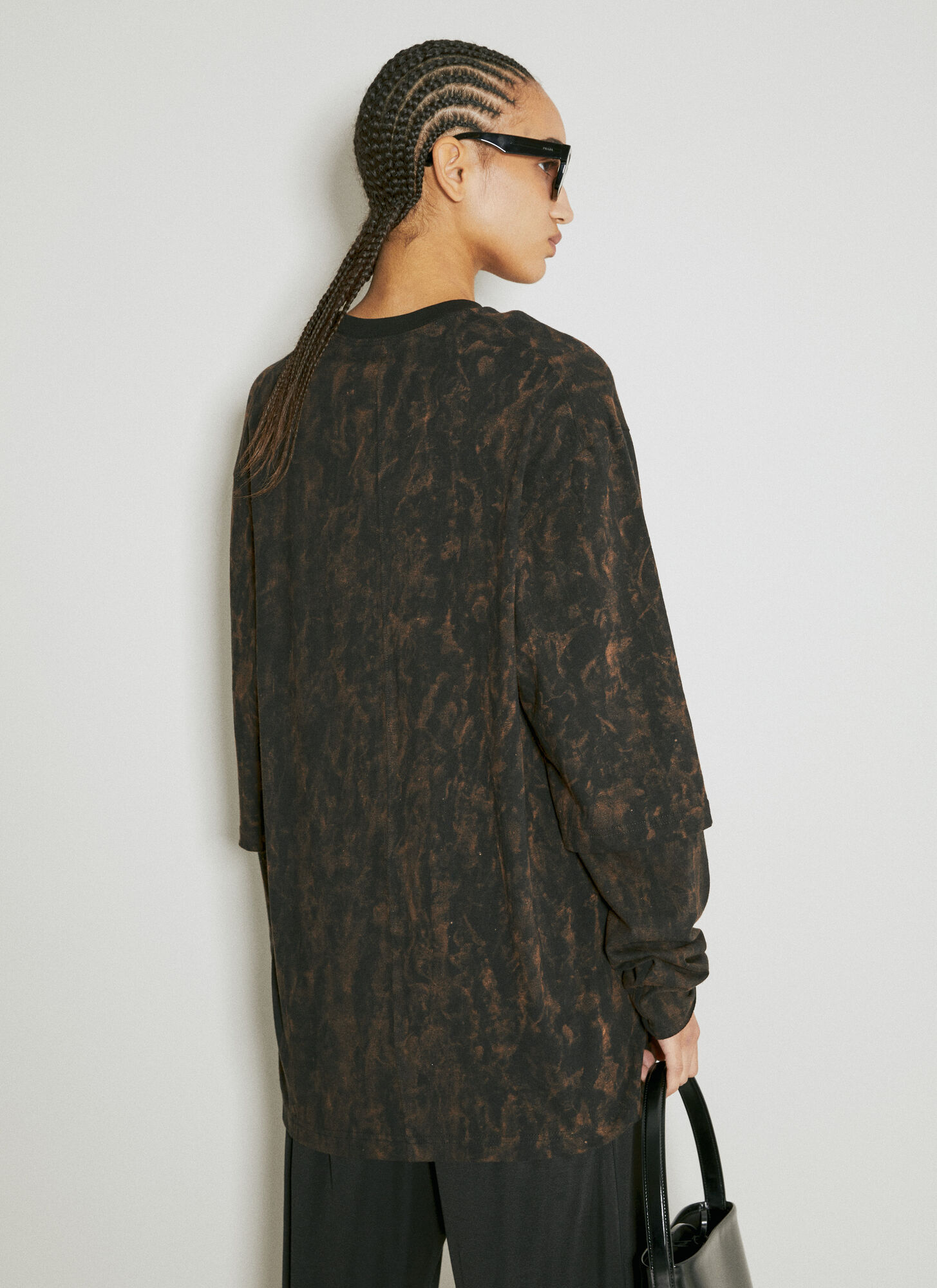 Shop Song For The Mute Distressed-logo T-shirt In Black