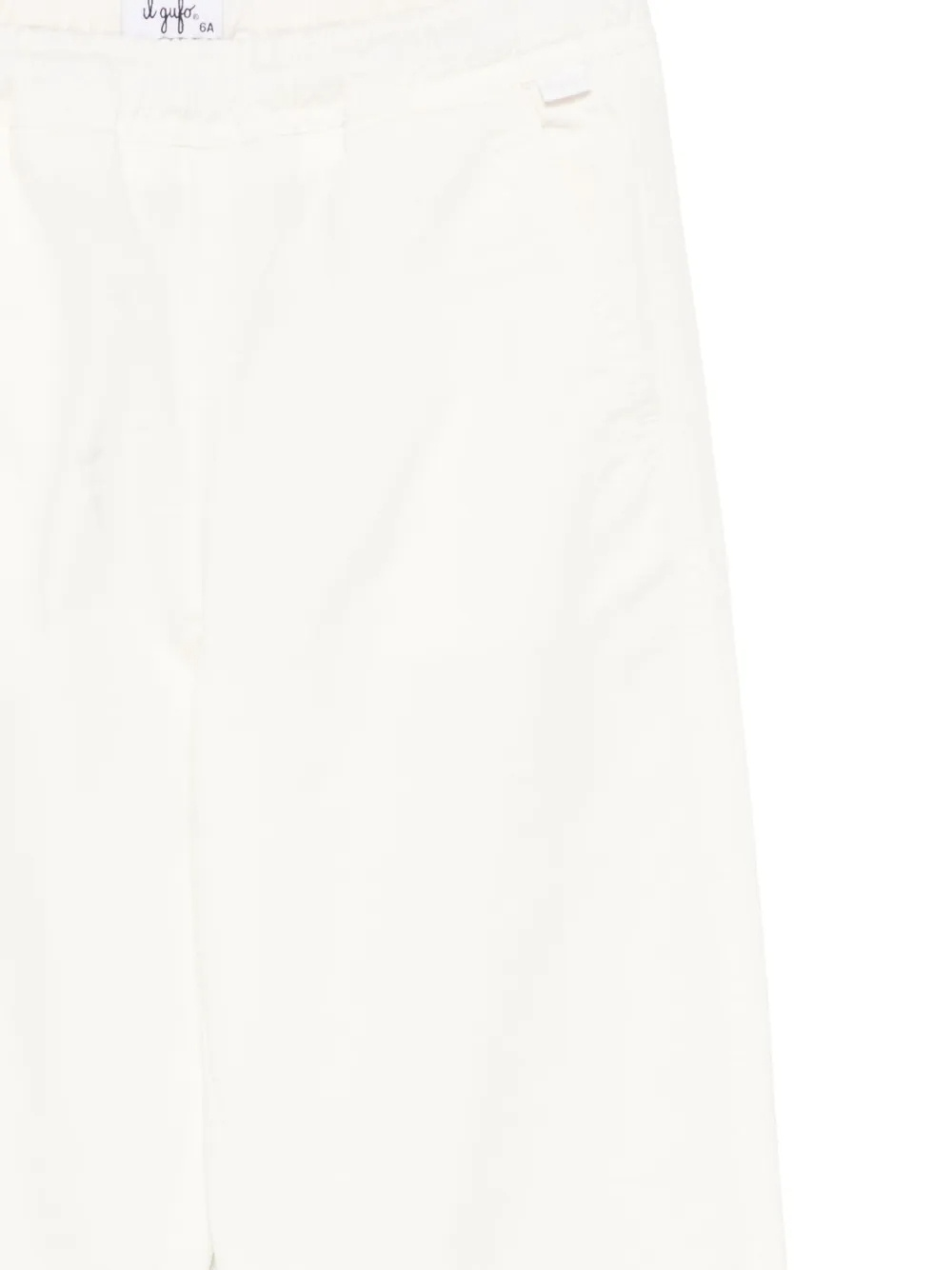 Il Gufo Twill Casual Pants In White
