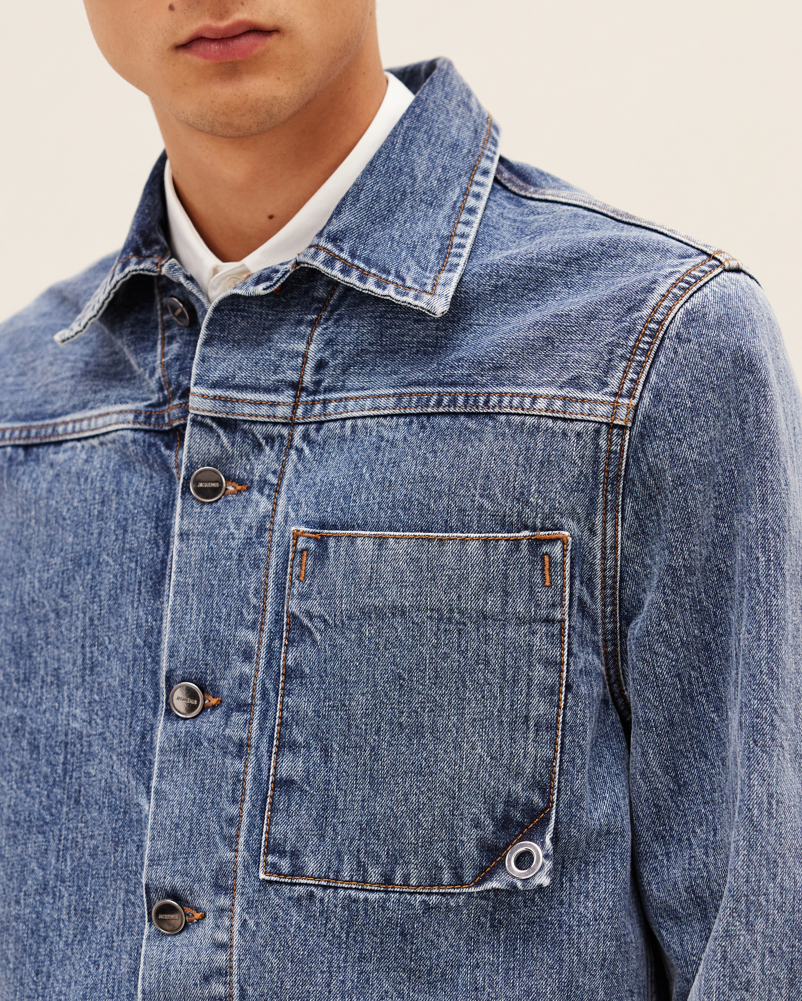 Jacquemus La Veste De Nimes Jao Denim Jacket In Blue