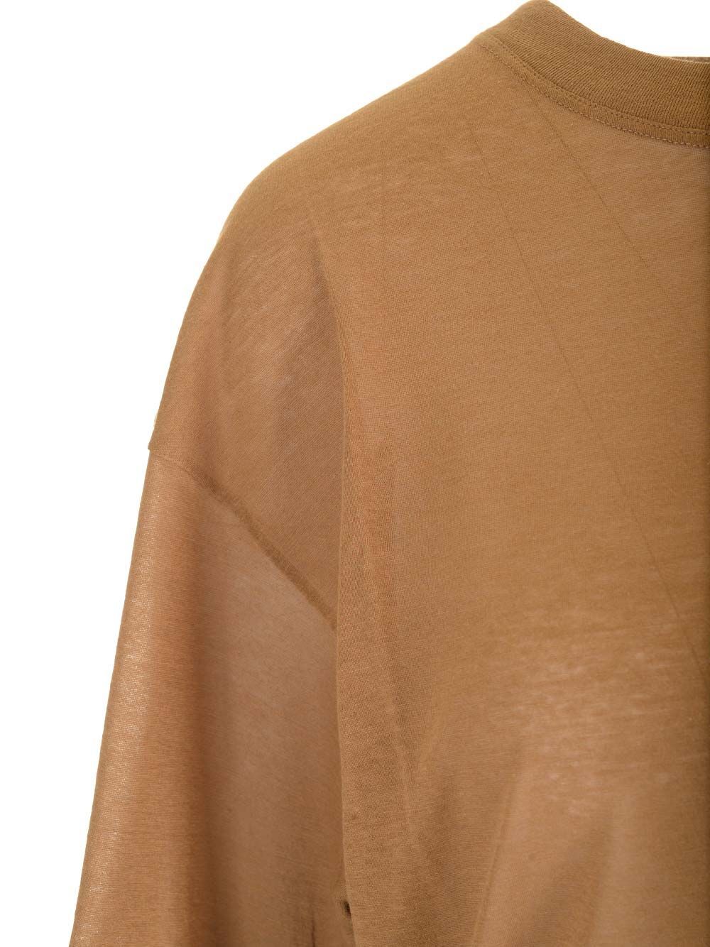 Saint Laurent Short-sleeved T-shirt In Brown