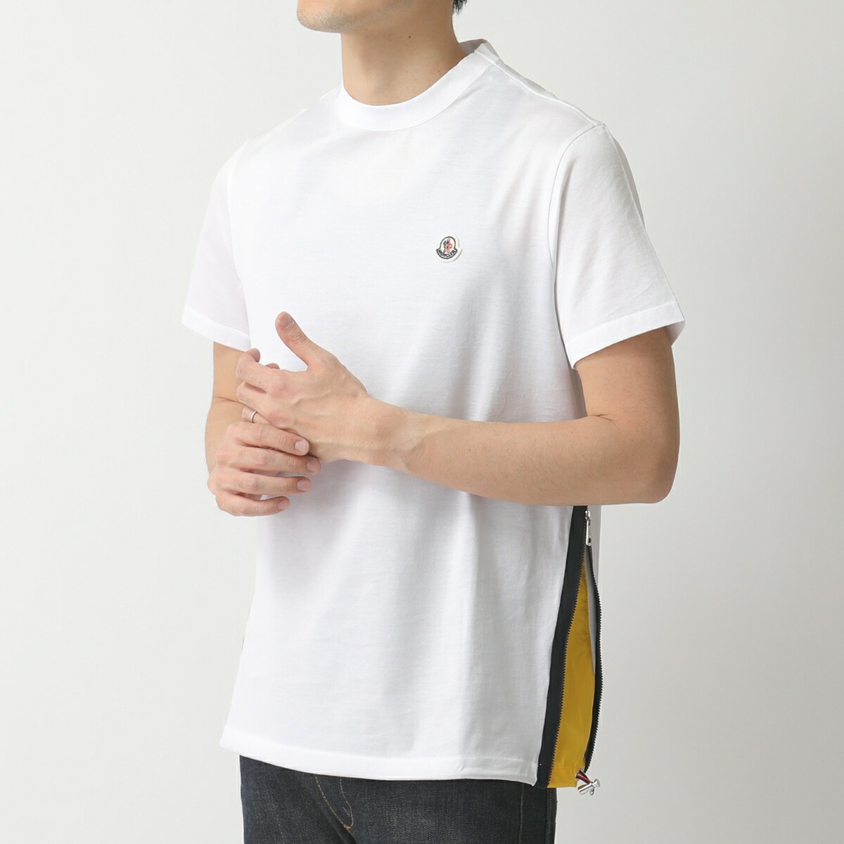 Moncler Men Cotton Pack Of Three Logo Patch T-shirts In White