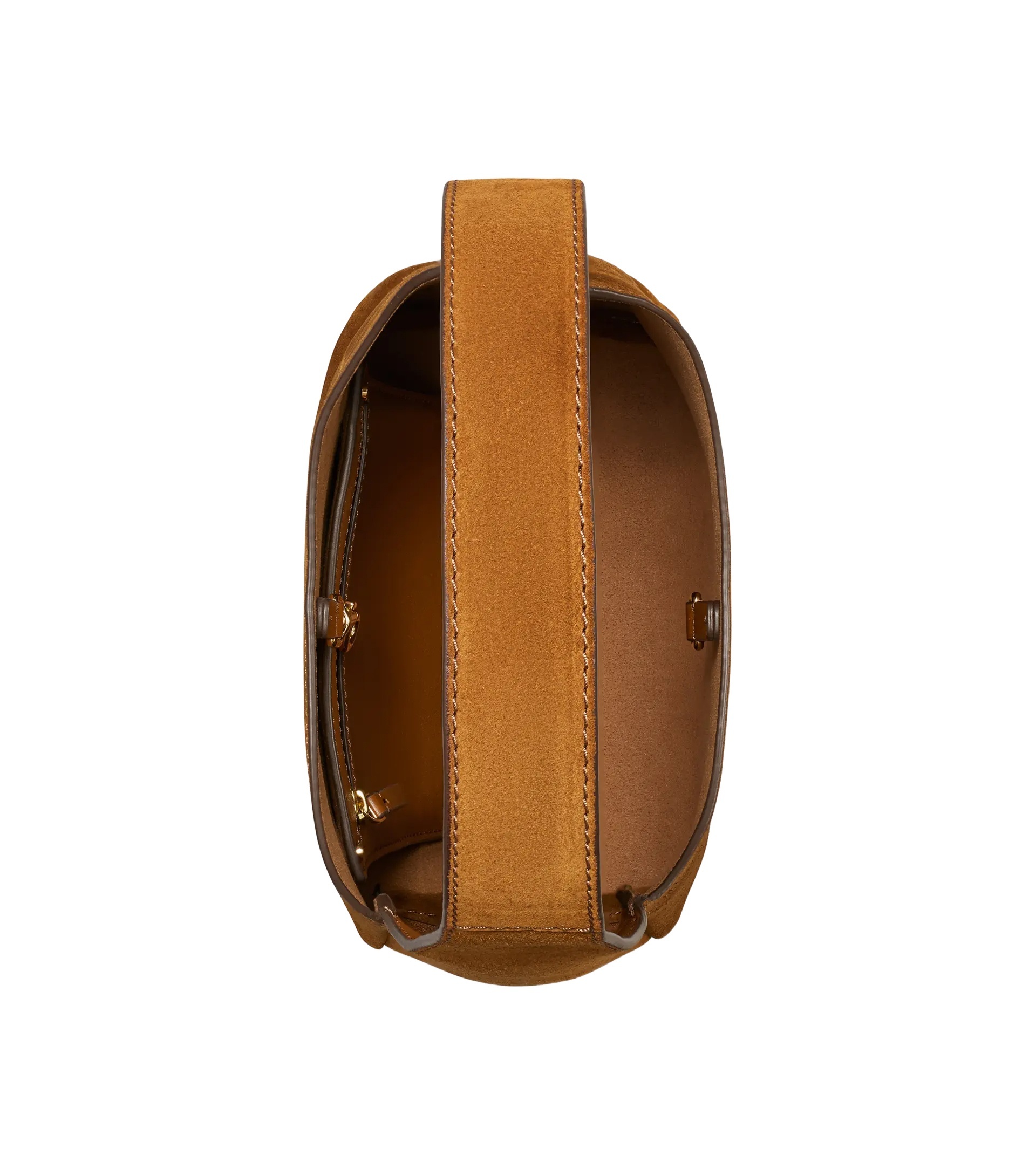 Tory Burch Small Romy Suede Tote Bag In Brown