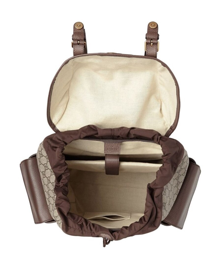 Gucci Ophidia Gg Medium Backpack In Nude