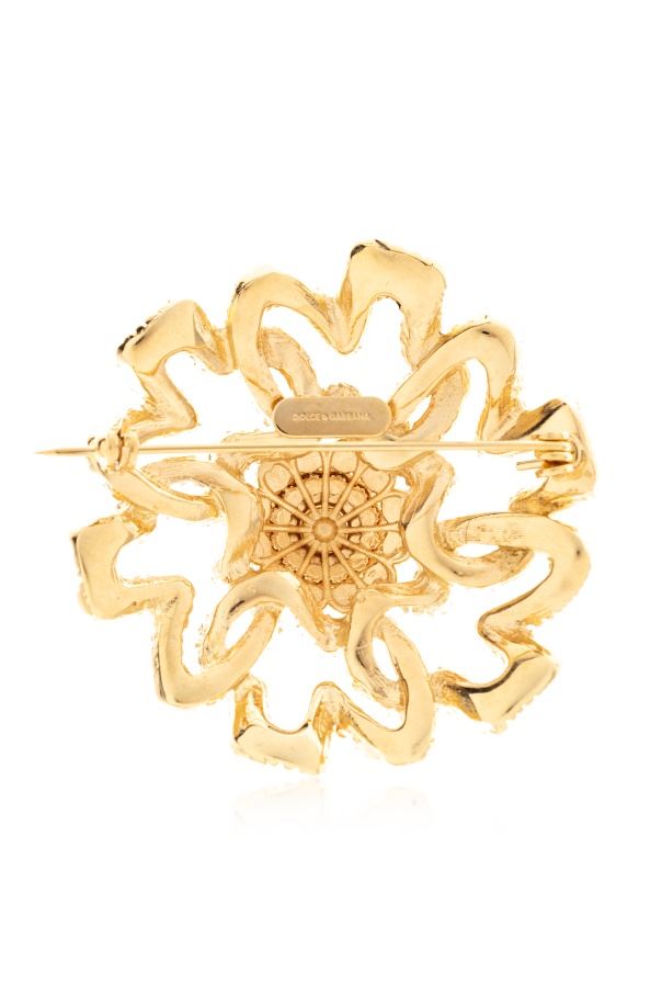Dolce & Gabbana Sicilian Gentlemen Brooch In Blue
