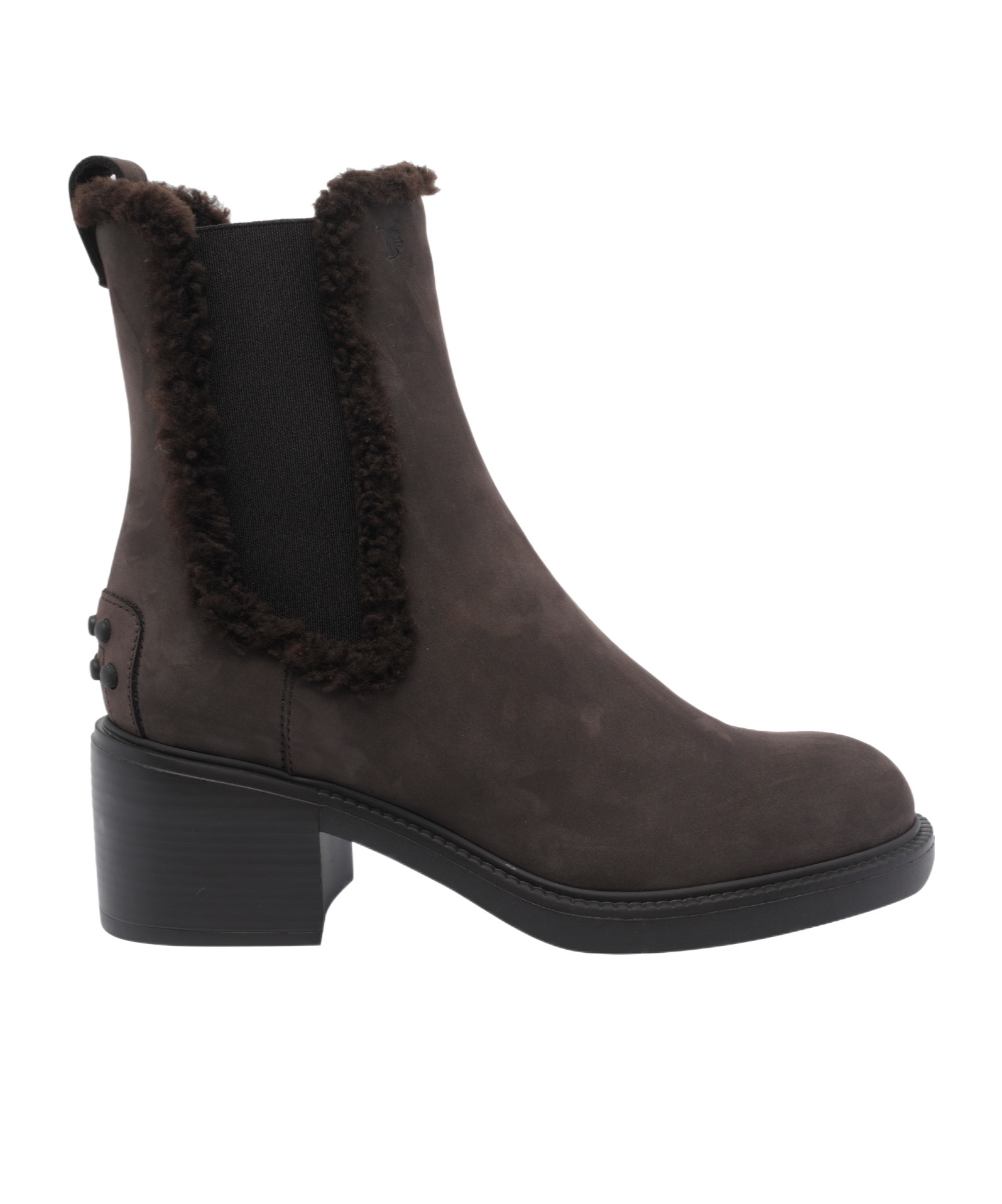 Tod's Round-toed Ankle Boots In Black
