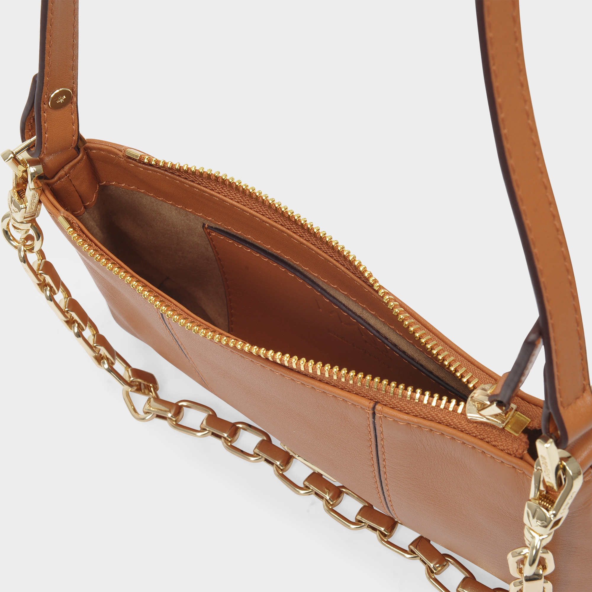Manu Atelier Mini Pita Shoulder Bag In Brown
